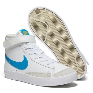 NIKE BLAZERS (NWT) MID ‘77 laser blue, kids size 2 NEVER WORN!